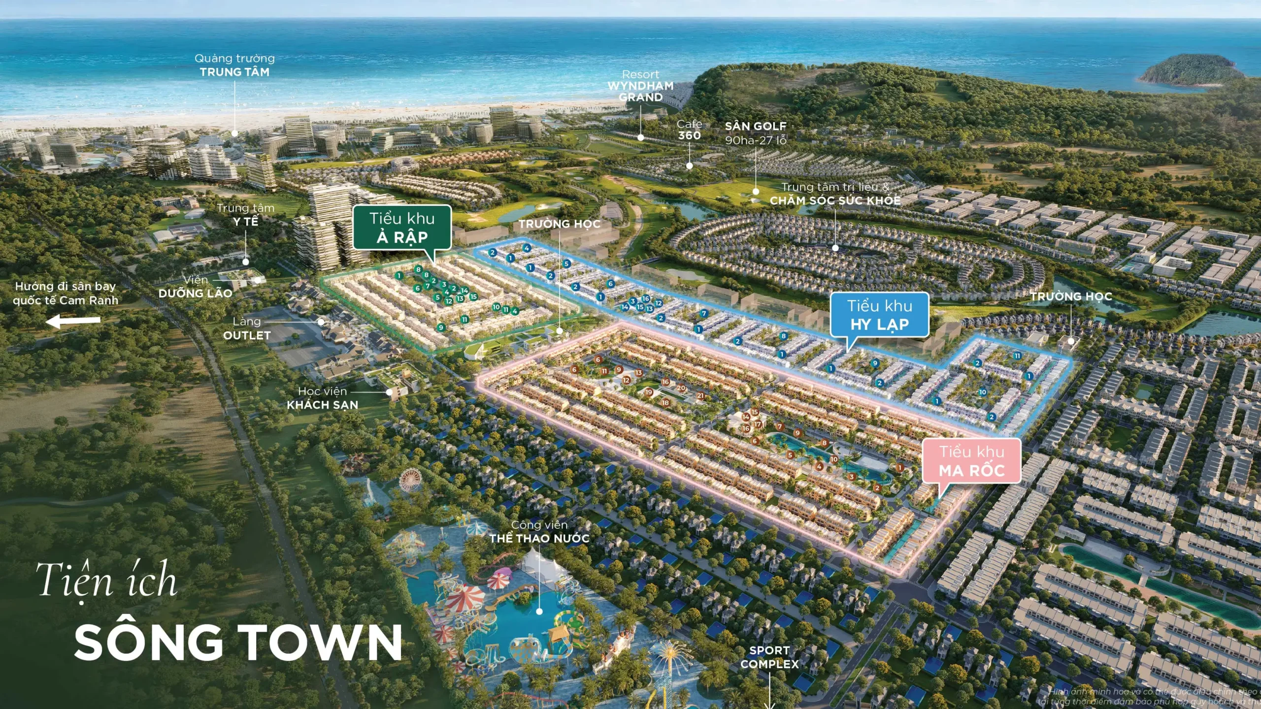 Tiện ích phân khu Sông Town tại Caraworld với không gian sống xanh